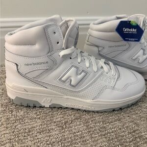 New Balance 650 White High-Top Sneakers